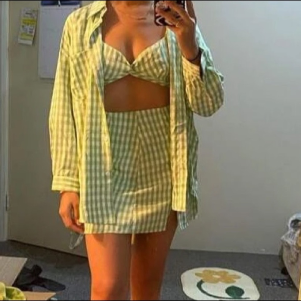 Top and skirt